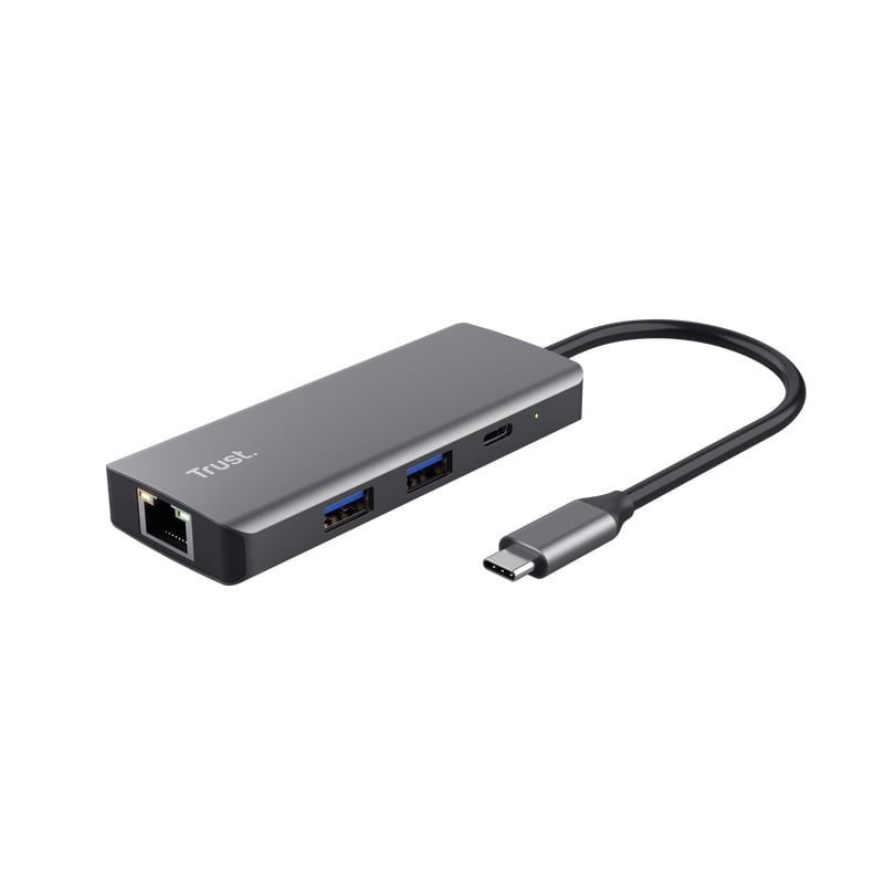 Trust USB-хаб Dalyx 6-in-1 USB-C Multi-port Dock Aluminium