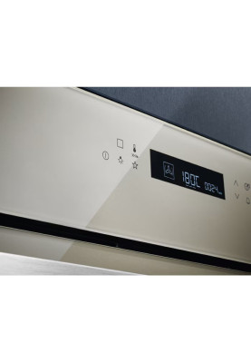 Electrolux Духова шафа електрична, 72л, A+, дисплей, конвекція, шампань