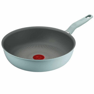 Tefal Сковорода ВОК Halo EUCALYPTUS, 26см, алюміній, бакеліт, сірий