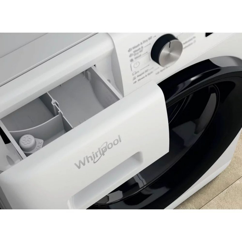 Whirlpool Прально-сушильна машина фронтальна, 8(6)кг, 1400, A, 60см, дисплей, пара, інвертор, білий