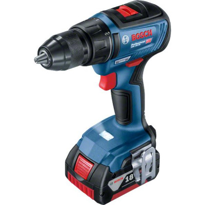 Bosch Шурупокрут-дриль акумуляторний GSR 18 V-50, 18В 2x2Aг, 50Нм, 20+1, 460/1800об/хв, 1кг