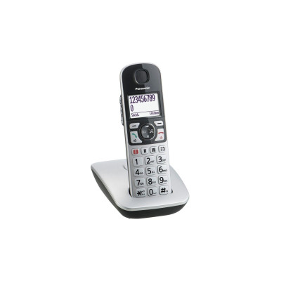 Panasonic Радіотелефон DECT KX-TGE510RUS, чорно-сріблястий Panasonic Радіотелефон DECT KX-TGE510RUS, чорно-сріблястий