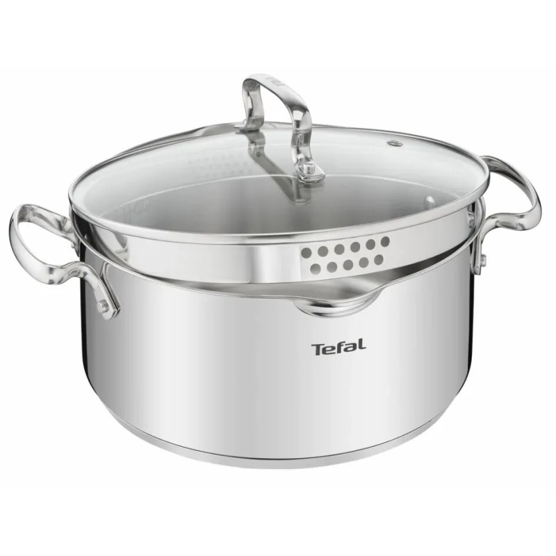 Tefal Набір посуду Duetto Plus, 10предметів, нержавіюча сталь, скло