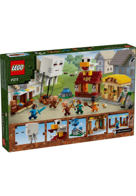 LEGO Конструктор Minecraft Напад на село з повітряною кулею Ґаст