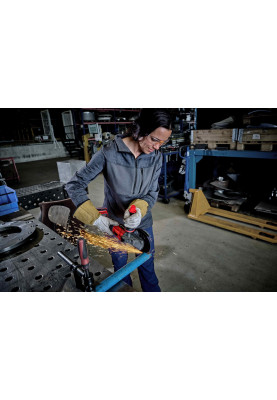 Einhell Шліфмашина кутова акумуляторна TP-AG 18/125 F Li BL - Solo, PXC, 18В, безщіткова, 125 мм, 8500 об/хв, плоский редуктор, 1.57кг (без АКБ та ЗП)