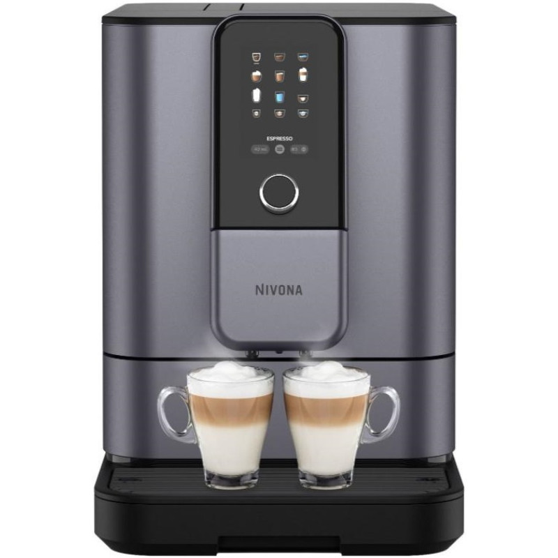 Nivona Кавомашина Nivona CafeRomatica, 1.8л, зерно+мелена, автомат.капуч, дисплей, авторецептів -9, пригот, холодної кави, перлинно-блакитний
