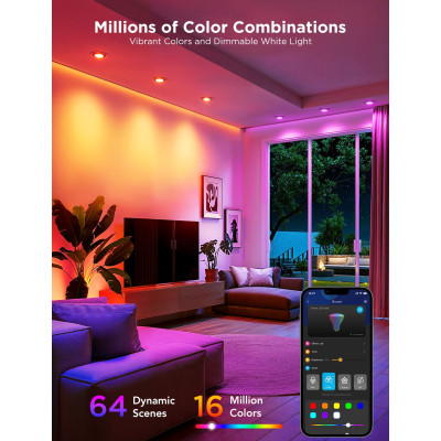 Govee Набір ламп 2шт Govee B600D GU10 Smart LED Bulb, RGBWW, WI-FI/Bluetooth, білий