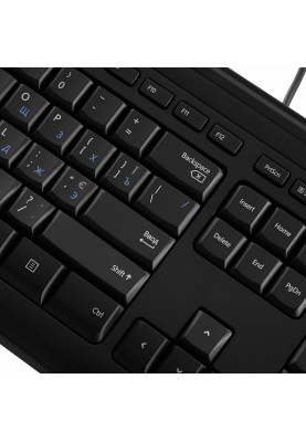 Microsoft Клавіатура Wired Keyboard 600 104key, USB, EN/UKR/RU, Чорний