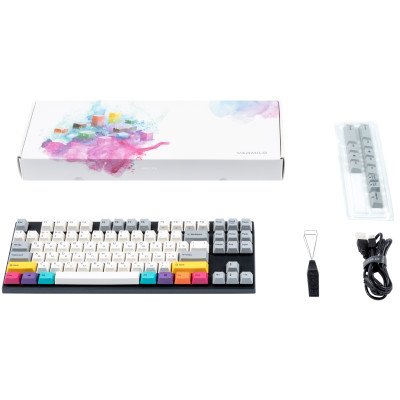 Varmilo Клавіатура механічна APT87 CMYK, C-TK Brown, WL/USB-A, White Led