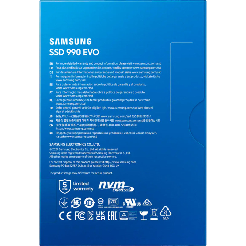 Samsung Накопичувач SSD M.2 1TB PCIe 4.0 990EVO