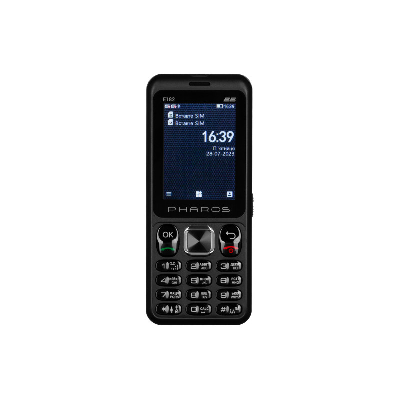 2E Мобільний телефон E182 2.4" 2SIM, 1700mAh, Чорний