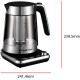 Russell Hobbs Електрочайник Attentiv Kettle, 1.7л, Strix, скло, база зі сховищем для шнура, сірий