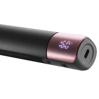 2E Випрямляч Pink Touch, 50Вт, 160-200C, акумуляторний, кераміка, сірий+рожевий