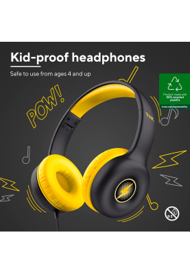 Trust Навушники Nouna Headphones mini-jack, Mic, Чорний
