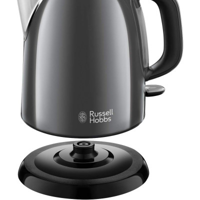 Russell Hobbs Електрочайник Russell Hobbs Colours Plus Mini, 1л, метал , сірий Russell Hobbs Електрочайник Russell Hobbs Colours Plus Mini, 1л, метал , сірий
