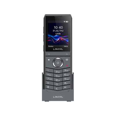 Fanvil Портативний Wi-Fi телефон W620W, USB Type-C конектор, Wi-Fi 6, BT5.0, SIP, 2.4" колірний екран, 8 SIP ліній
