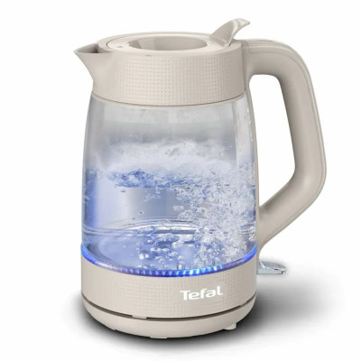 Tefal Електрочайник Tefal Morning Glass Kettle, 1.7л, скло, з підсвіткою, бежевий