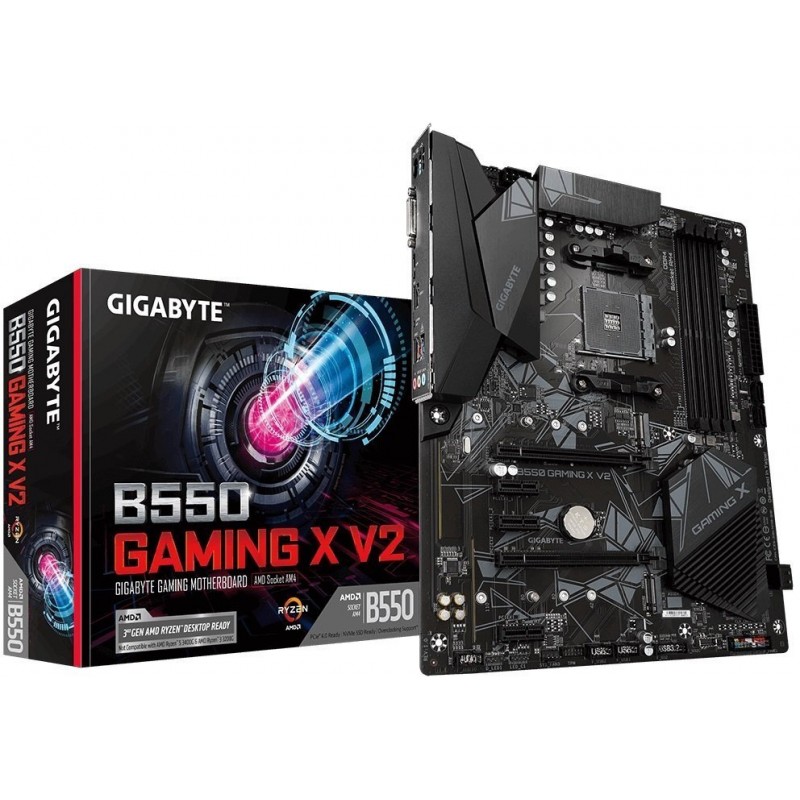 Gigabyte Материнська плата B550 GAMING X V2 sAM4 B550 4xDDR4 HDMI DVI ATX