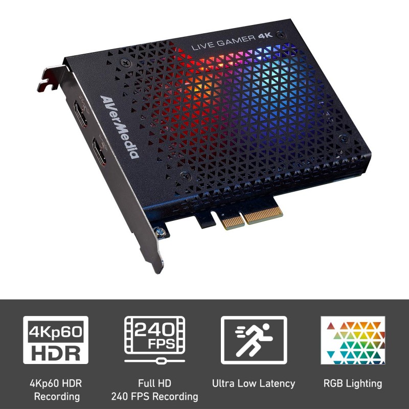 AVerMedia Карта захоплення відео Live Gamer 4K GC573 Black