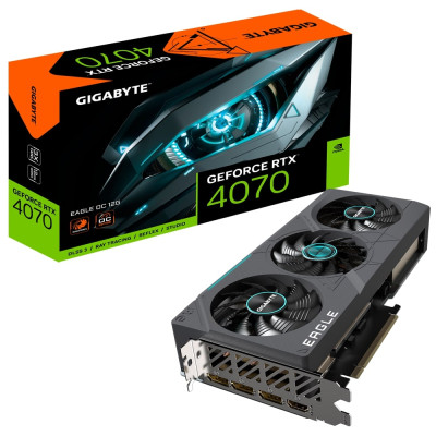 Gigabyte Відеокарта GeForce RTX 4070 12GB GDDR6X EAGLE OC