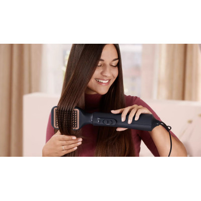 Philips Фен-щітка 5000 Series 1000Вт, 3 режими, іонізація, 5 насадок, синій