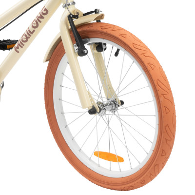 Miqilong Дитячий велосипед RM 20" бежевий