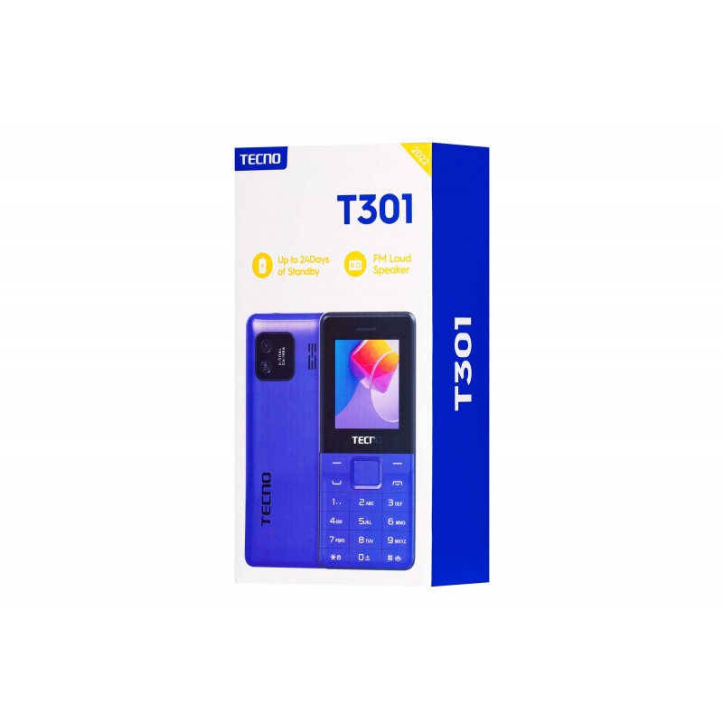 TECNO Мобільний телефон T301 2SIM Deep Blue