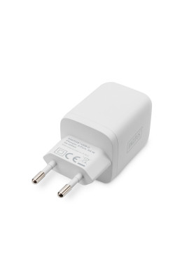 Digitus Зарядний пристрій 2хUSB-C, 65W, GaN