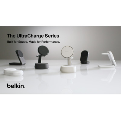 Belkin Зарядне бездротовий пристрій Belkin UltraCharge 2-in-1 Foldable Magnetic Charging 25Вт, чорний