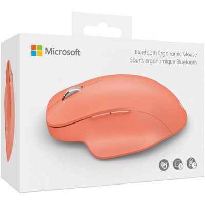 Microsoft Миша Ergonomic, BT, персиково-рожевий