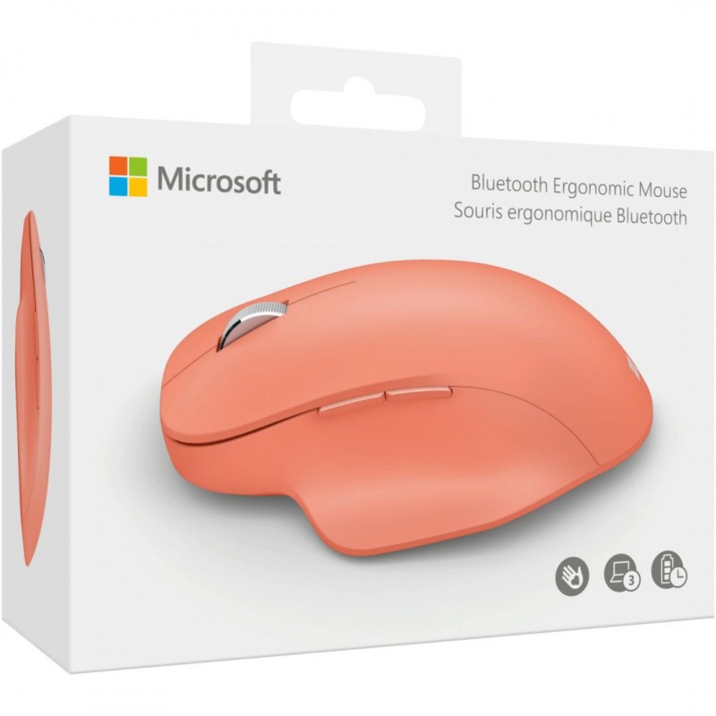 Microsoft Миша Ergonomic, BT, персиково-рожевий