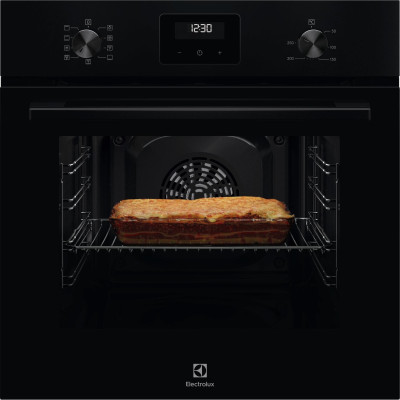 Electrolux Духовий шафа Electrolux електричний, 65л, A, дисплей, конвекція, телескопічні напрямні, чорний