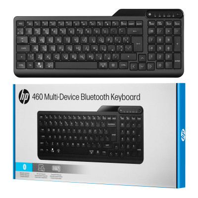 HP Клавіатура мембранна HP 460 Multi-Device key, BT, EN/UK, чорний HP Клавіатура мембранна HP 460 Multi-Device key, BT, EN/UK, чорний