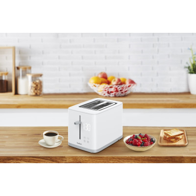 Tefal Тостер SENSE, 850Вт, пластик+нерж, LED дисплей, білий Tefal Тостер SENSE, 850Вт, пластик+нерж, LED дисплей, білий