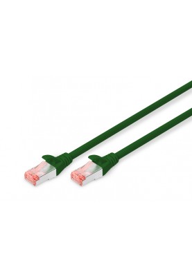 Digitus Патч-корд CAT 6 S-FTP, 10м, AWG 27/7, LSZH, зелений