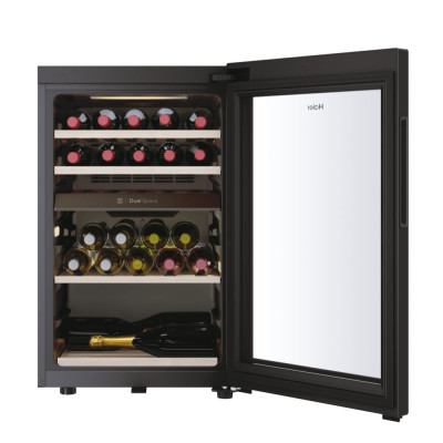 Haier Холодильник для вина, 82x49.7х58.5, холод.відд.-106л, зон - 2, бут-42, ST, дисплей, чорний