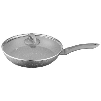 ARDESTO Сковорідка Gemini Gourmet з кришкою 28 см, сірий, алюміній