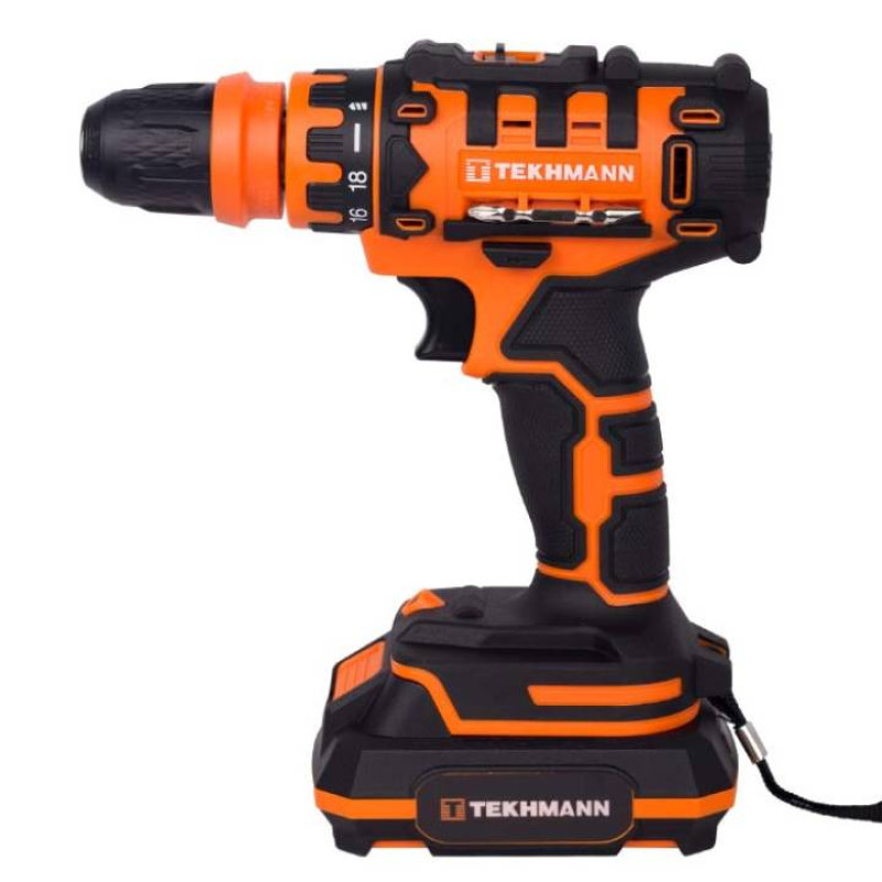 TEKHMANN Шурупокрут-дриль акумуляторний TCD-21/2 DFR 21В 2х2А·год 28Нм 350·1500об·хв 1.4кг