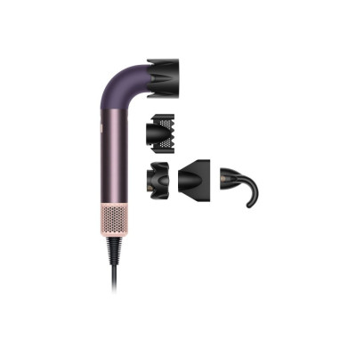 Dyson Фен Dyson HD17 Supersonic R Jasper/Plum, 1700Вт, 3 режими, іонізація, хол. обдув, 5 насадок, фіолетовий