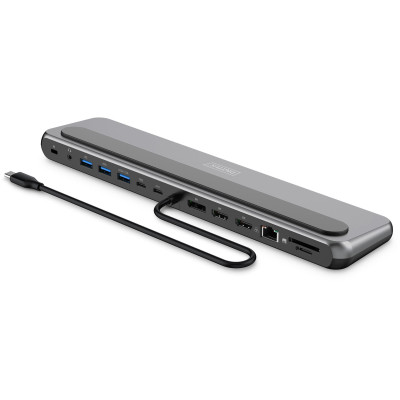 Digitus Док-станція USB-C > 2xHDMI/1xDP/3xUSB-A/USB-C/RJ54/PD/Audio