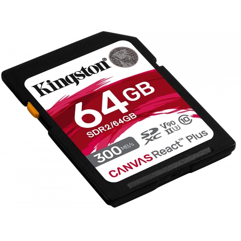 Kingston Карта пам'яті 64GB SDXC C10 UHS-II U3 R300/W260MB/s