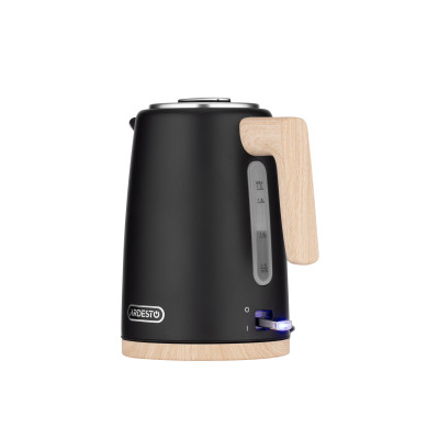 ARDESTO Електрочайник EKL-F420WWD, 1.7л, метал, мат, Strix, чорний