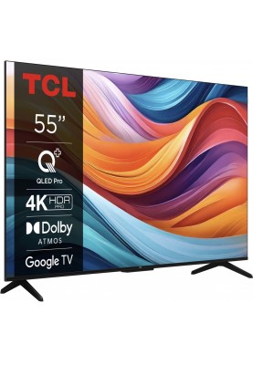 TCL Телевізор 55" QLED 4K 60Hz Smart Google TV Titan