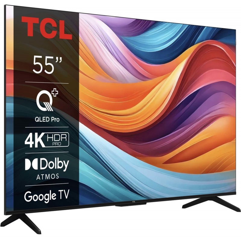 TCL Телевізор 55" QLED 4K 60Hz Smart Google TV Titan