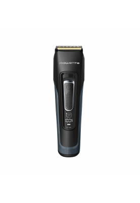 Rowenta Машинка для стрижки Advancer, для бороди, вусів, голови, мережа+акум., роторний мотор, насадок-3, кейс, титан.напил., темно-синій
