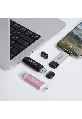 Transcend Портативний SSD Transcend 1TB USB 3.1 Gen 2 Type-A + Type-C ESD310 Чорний