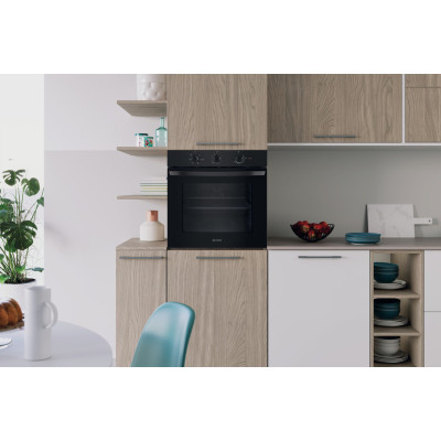 Indesit Духова шафа Indesit електрична, 66л, A, конвекція, чорний Indesit Духова шафа Indesit електрична, 66л, A, конвекція, чорний