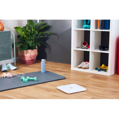 Tefal Ваги підлогові Goodvibes Sport, 180кг, Bluetooth, 4xAAA в комплекті, скло, білий