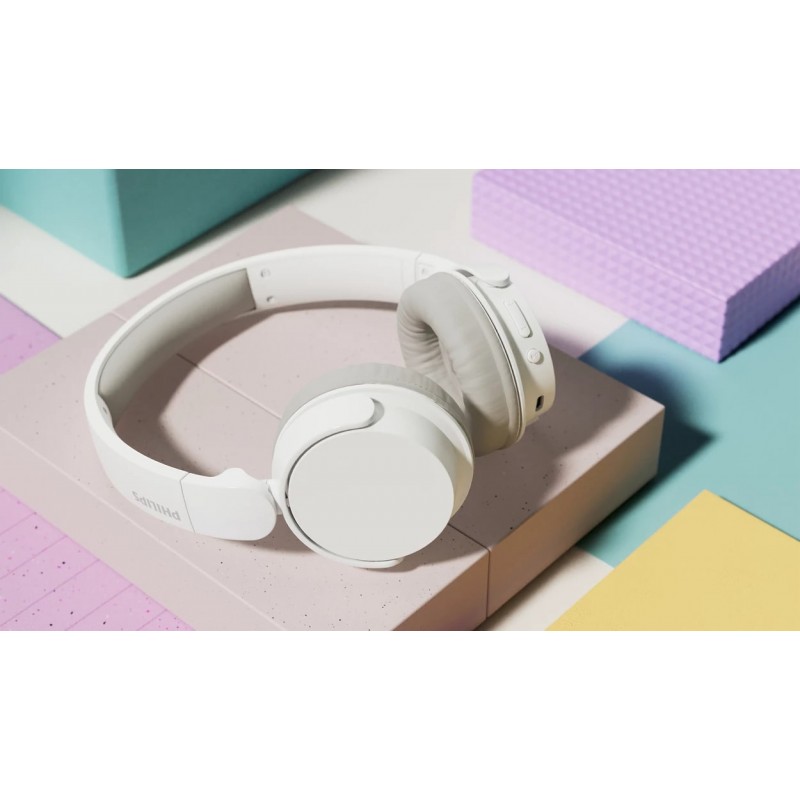 Philips Навушники On-ear TAH3209 BT 5.3, Wireless, Mic, Білий