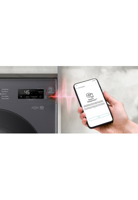 LG Пральна машина, фронтальна, 9 кг, A+++, антрацит
